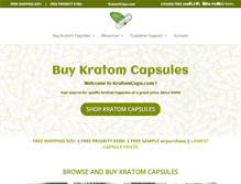 Tablet Screenshot of kratomcaps.com
